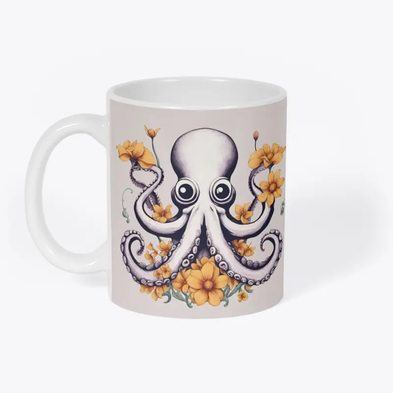 Octopus with Flowers